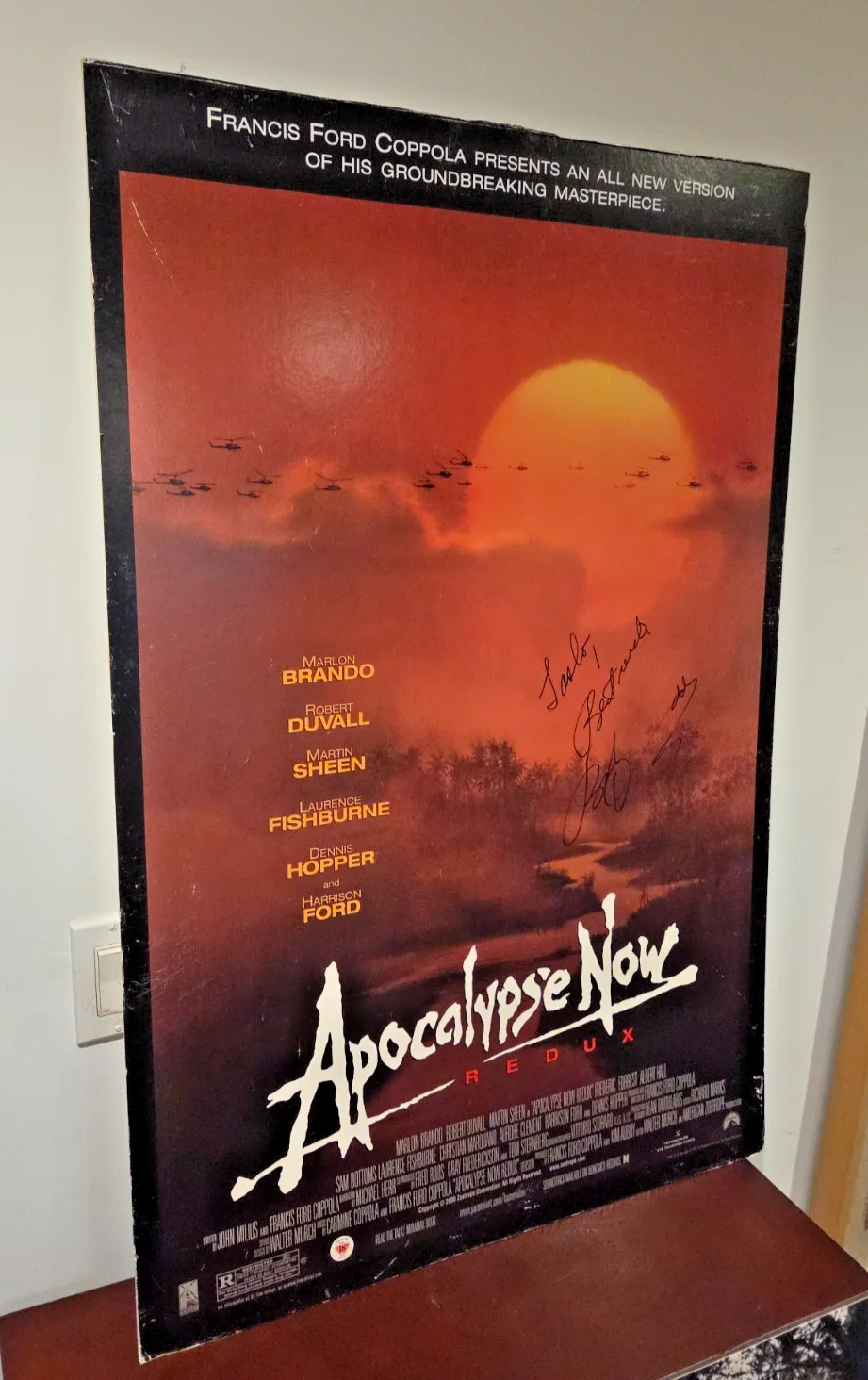 Robert Duvall — Robert Duvall Hand Signed Apocalypse Now LARGE Poster Redux 27x40 Autograph READ, изображение 5