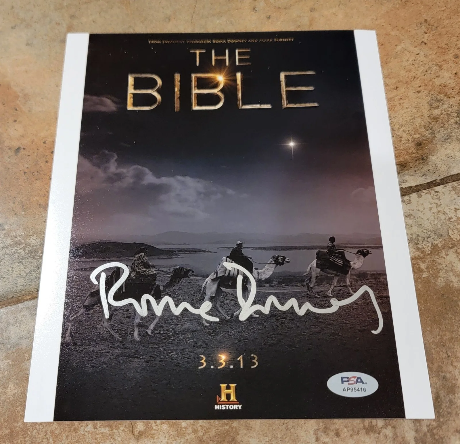 Roma Downey — Roma Downey signed 8x10 photo PSA DNA autograph The Bible poster image history