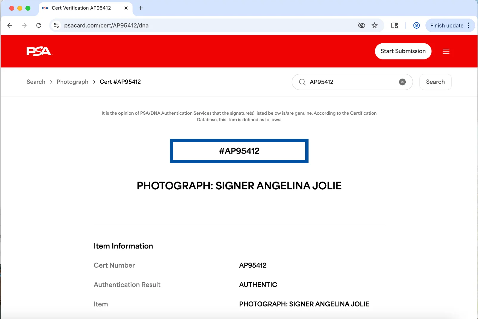 Angelina Jolie — Angelina Jolie signed 11x14 photo PSA DNA autograph photoshoot sexy hot lips, изображение 3