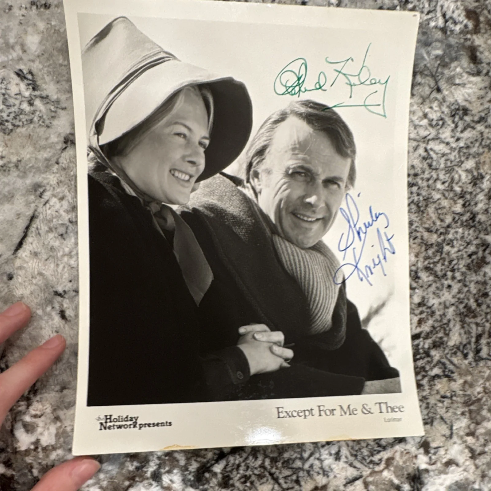 Richard Kiley, Shirley Knight — Richard Kiley Shirley Knight Signed Autographed AUTHENTICATED