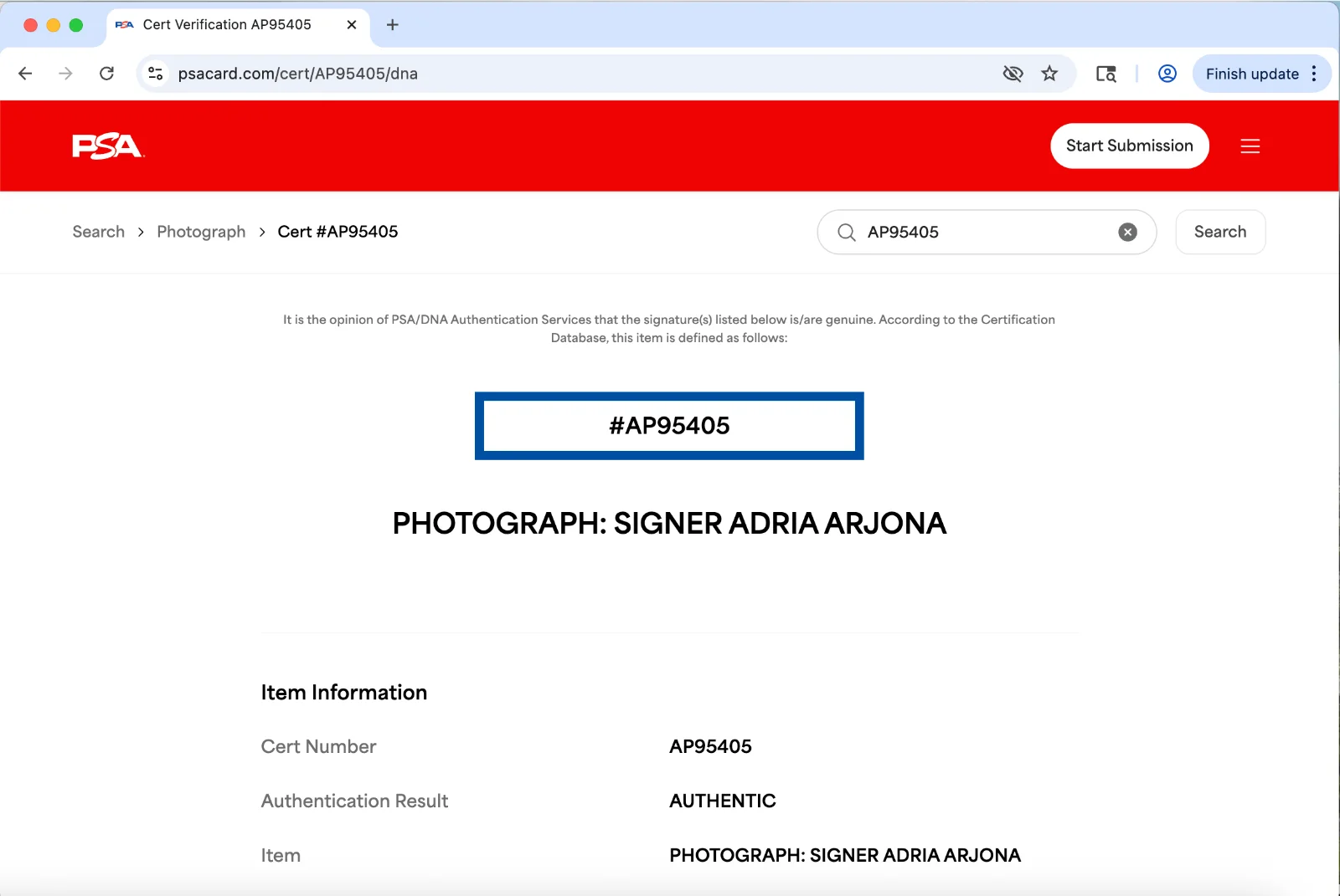 Adria Arjona — Adria Arjona signed 11x14 photo PSA DNA autograph photoshoot black dress, изображение 3