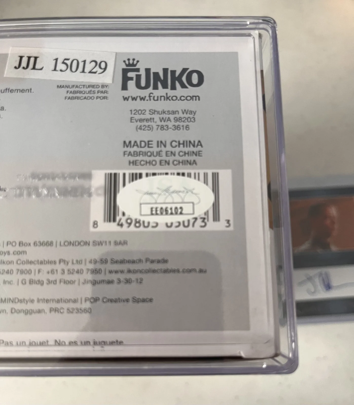 George R. R. Martin Signed Game of Thrones Funko Pop Grey Worm Signed Card Jacob, изображение 3