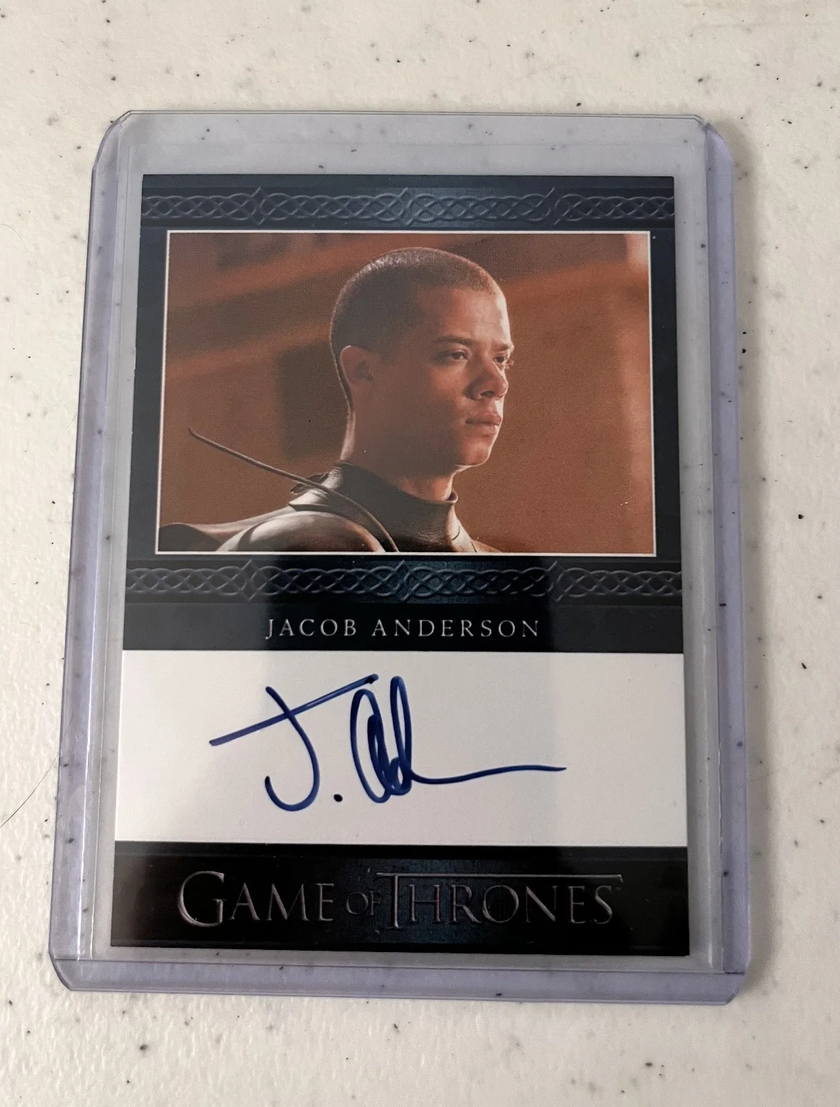 George R. R. Martin Signed Game of Thrones Funko Pop Grey Worm Signed Card Jacob, изображение 4