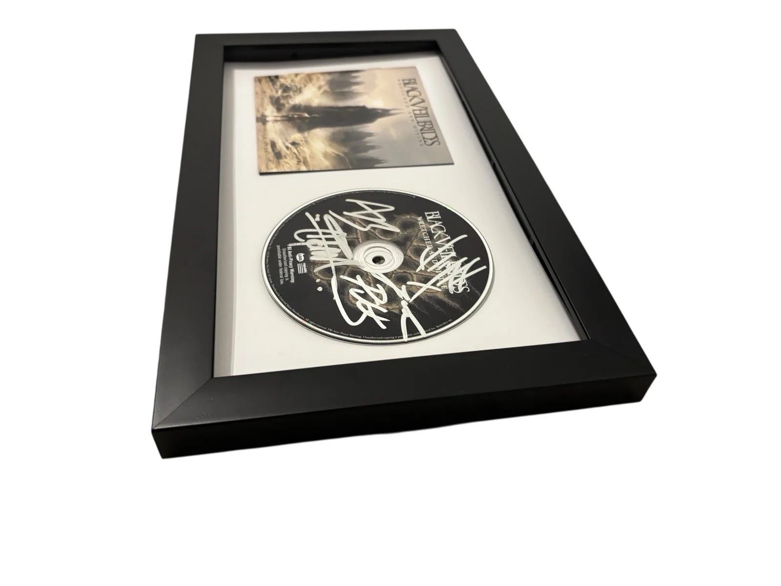 BLACK VEIL BRIDES SIGNED AUTOGRAPH x4 WRETCHED DIVINE FRAMED CD ANDY +3 JSA COA, image 5