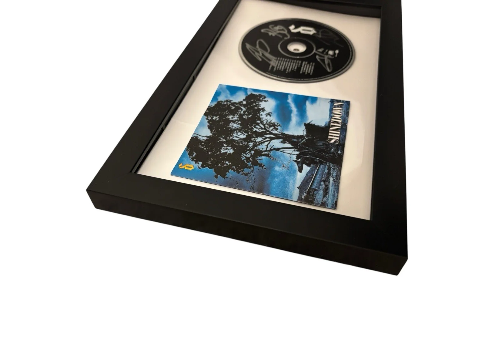 SHINEDOWN SIGNED AUTOGRAPH x4 LEAVE A WHISPER FRAMED CD BRENT SMITH +3 JSA COA, изображение 4