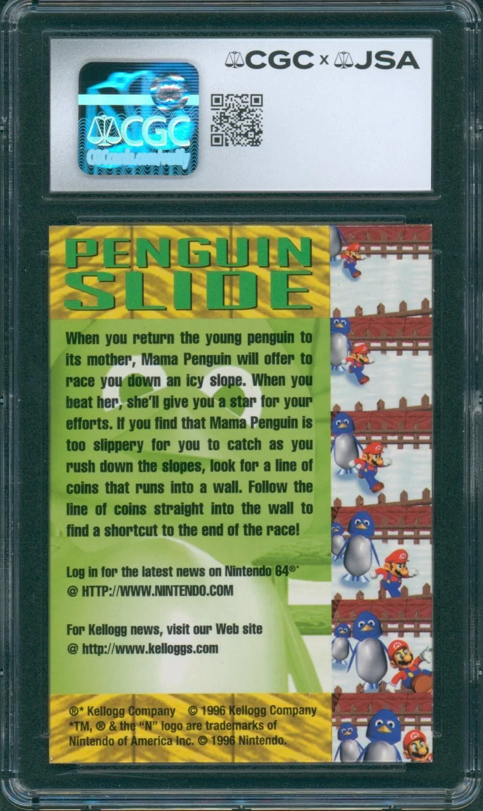 Charles Martinet — Charles Martinet Signed Lenticular Card Super Mario 64 Mint 10 CGC x JSA SLAB, image 2