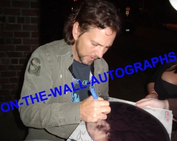 EDDIE VEDDER PEARL JAM HAND SIGNED AUTOGRAPHED 11X14 ART CANVAS W/ PROOF +C.O.A., изображение 3