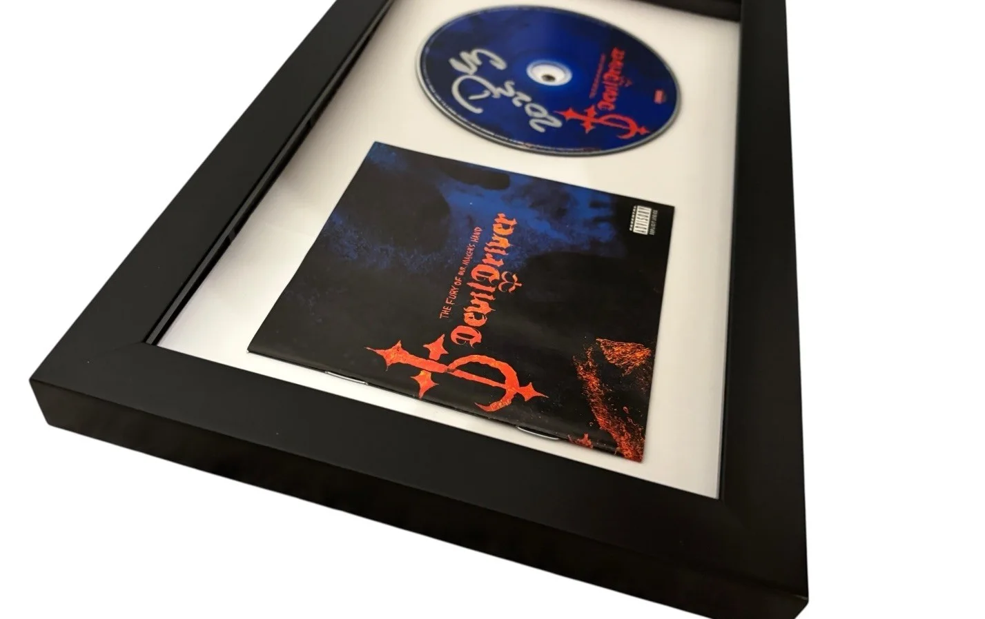 DEZ FAFARA DEVILDRIVER SIGNED AUTOGRAPH FURY MAKERS HAND FRAMED CD PROOF JSA COA, image 5