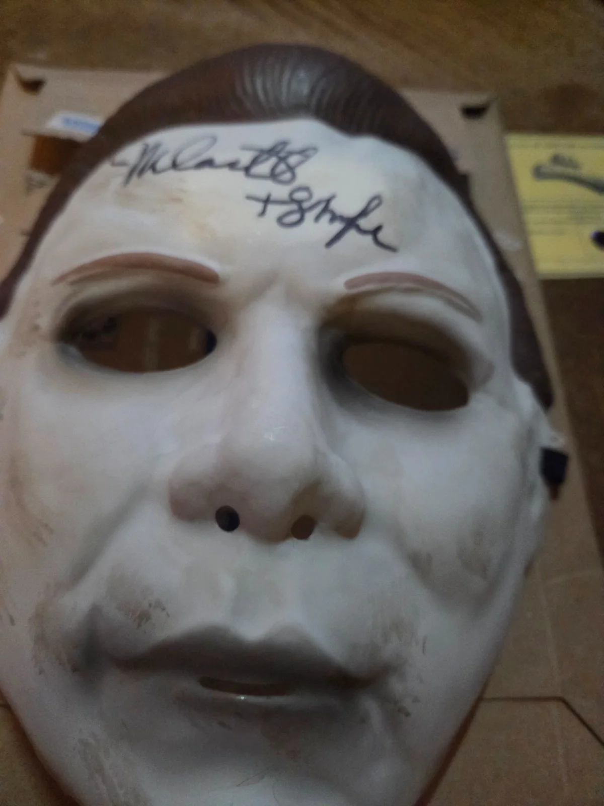 nick castle — lot of (2) NICK CASTLE signed inscr Halloween Mask BECKETT Michael Myers KILLER, image 3