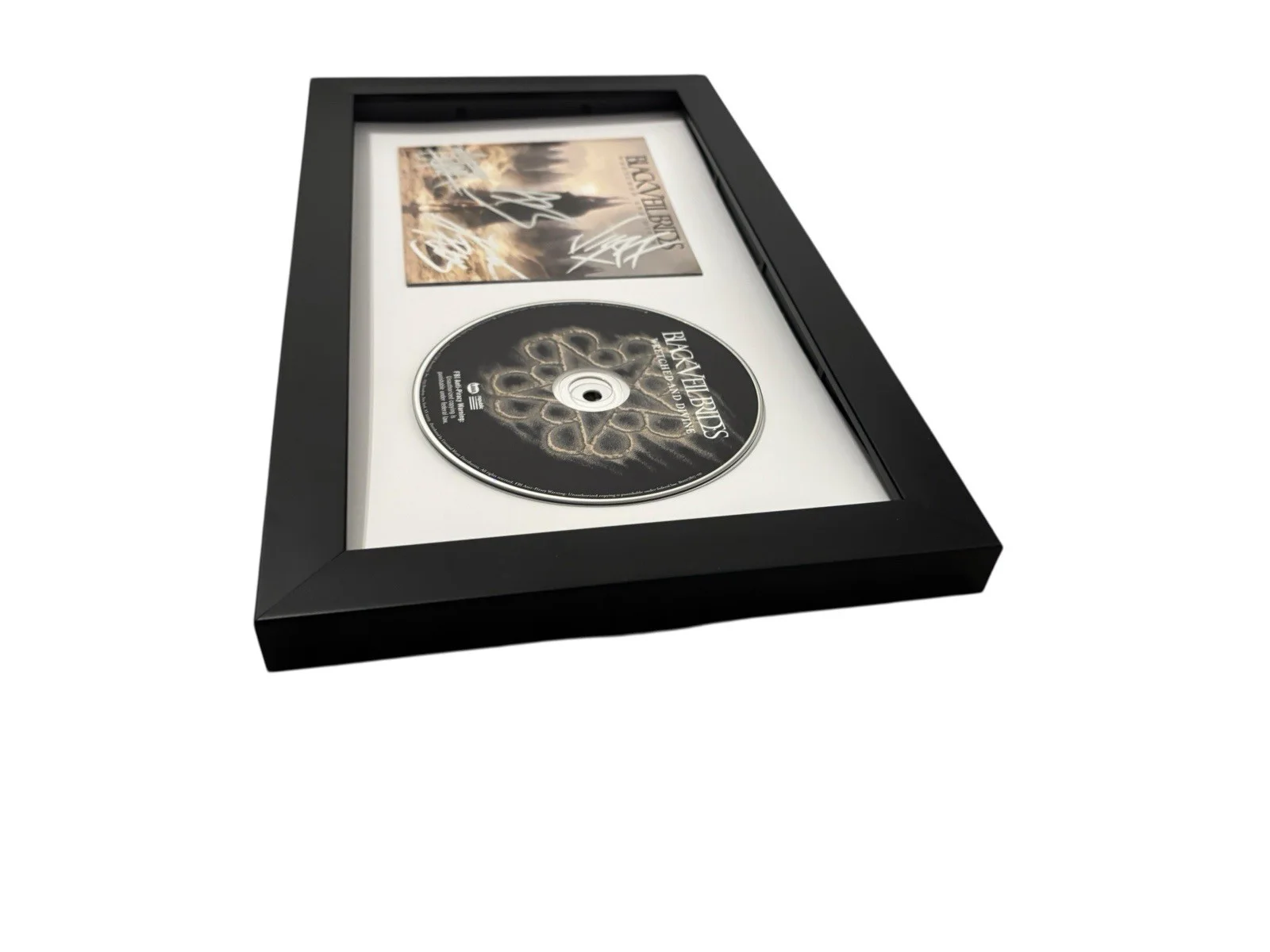 BLACK VEIL BRIDES SIGNED AUTOGRAPH x4 WRETCHED DIVINE FRAMED CD ANDY +3 JSA COA, image 5