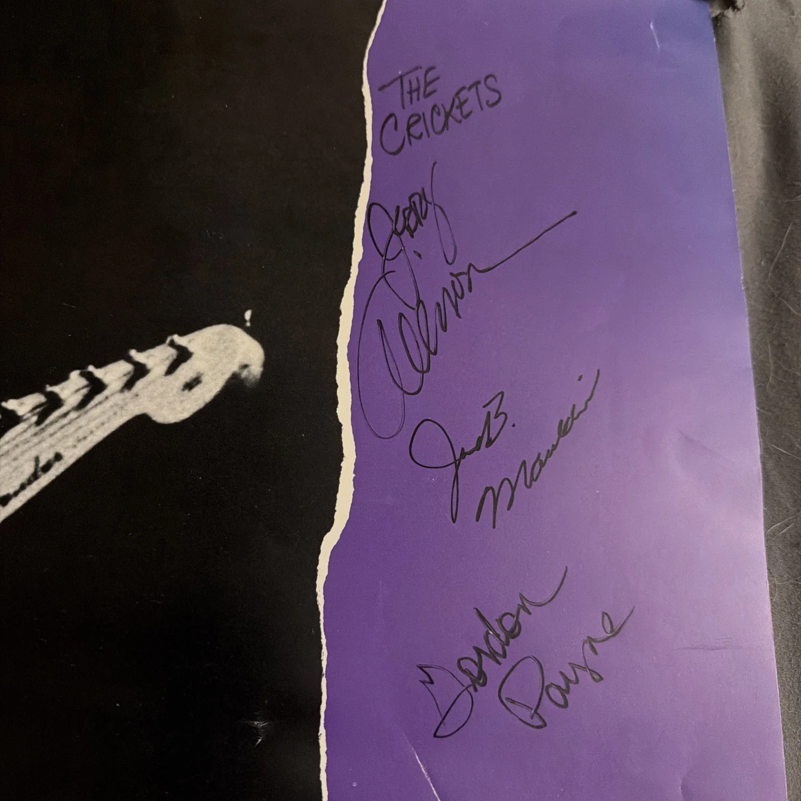 Buddy Holly Poster Signed By The Crickets Jerry Allison Mauldin, image 2