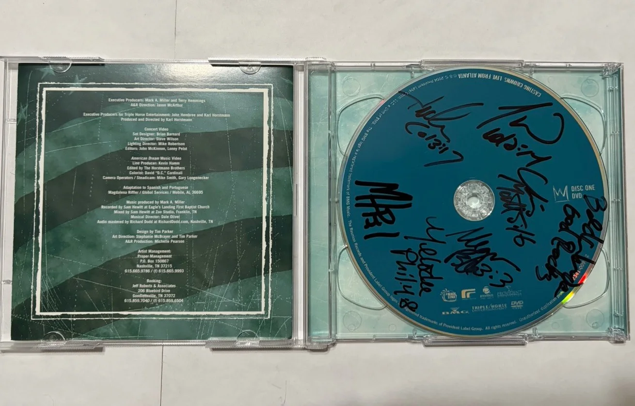 Casting Crowns Live From Atlanta Signed Autographed 2-disc CD 2004 Very Good, image 4