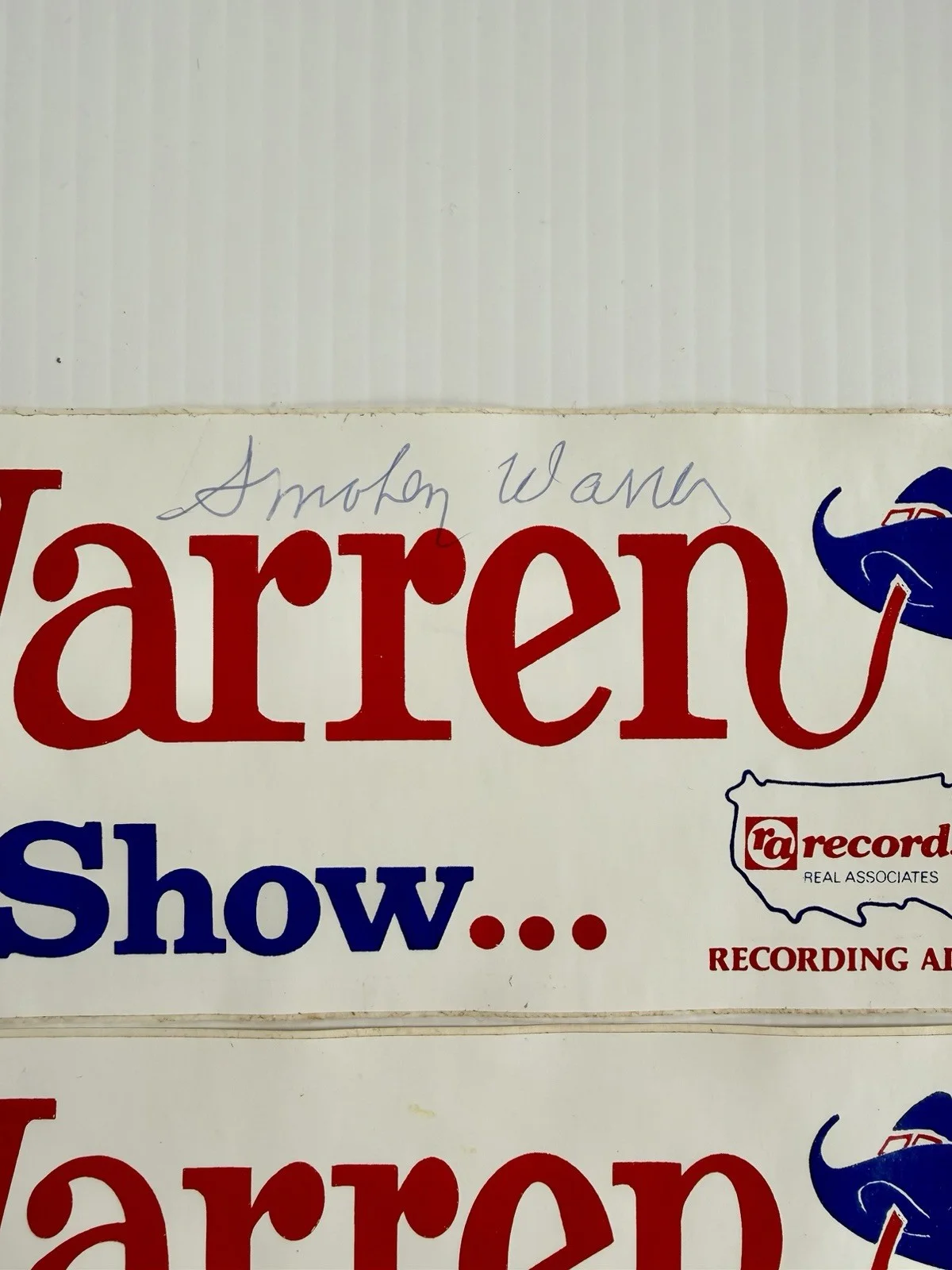 Smokey Warren & Dottie Mae Country Singers Bumper Stickers Lot, 1 Autographed, изображение 2