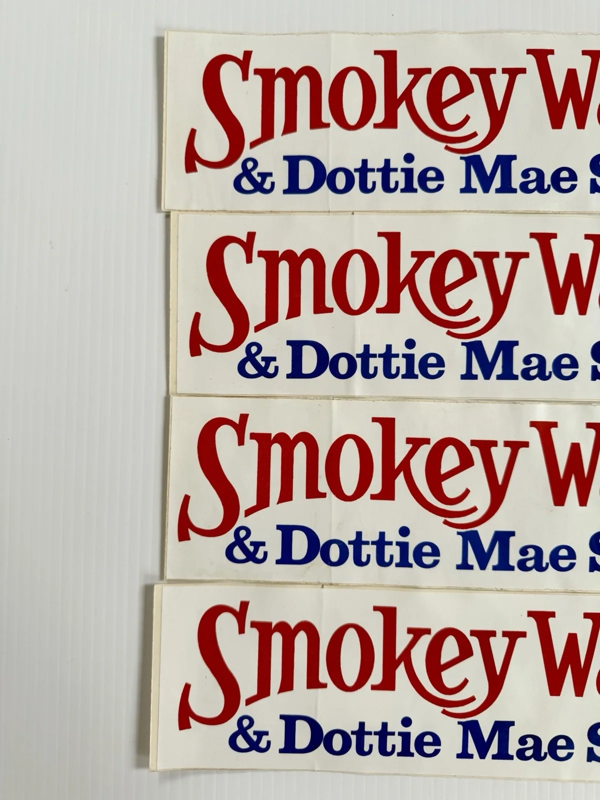 Smokey Warren & Dottie Mae Country Singers Bumper Stickers Lot, 1 Autographed, изображение 3