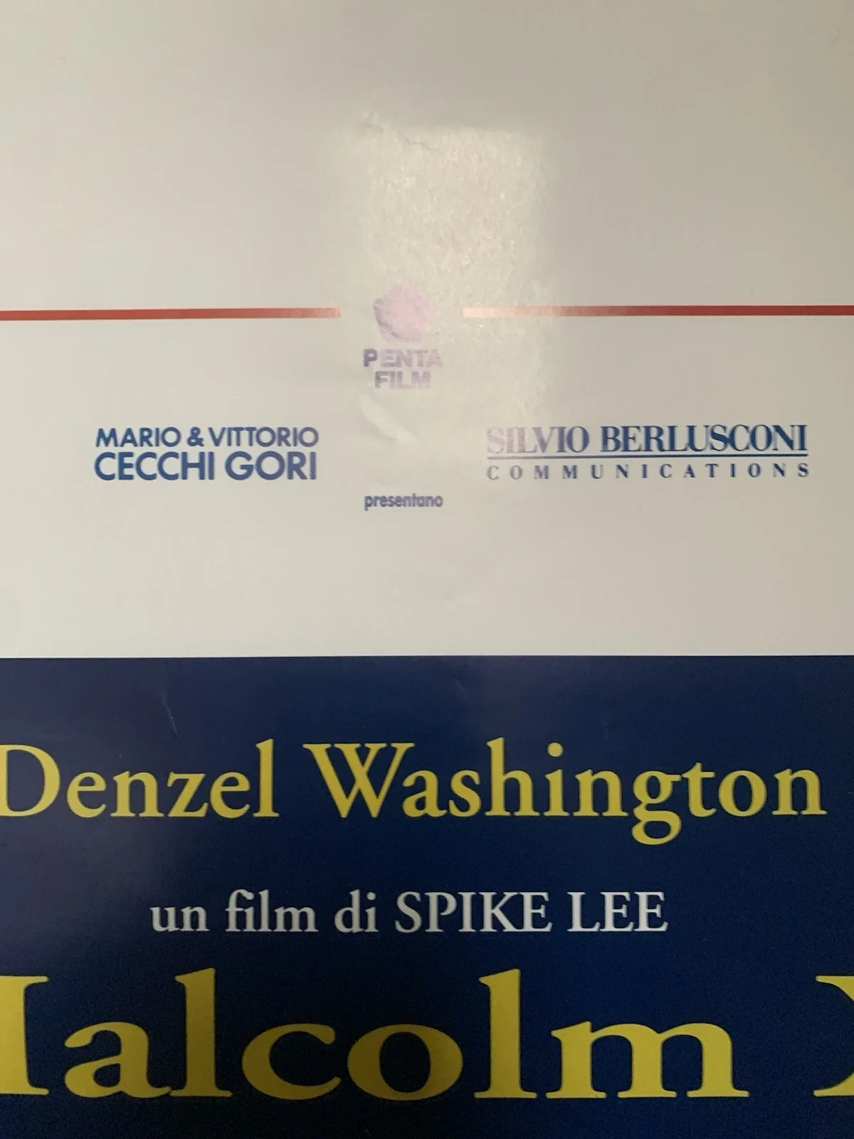 Malcolm X (1992) Original Italian Locandina Poster – Spike Lee - 28x13”, image 3