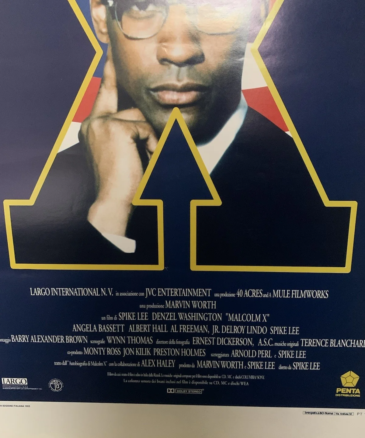 Malcolm X (1992) Original Italian Locandina Poster – Spike Lee - 28x13”, image 5