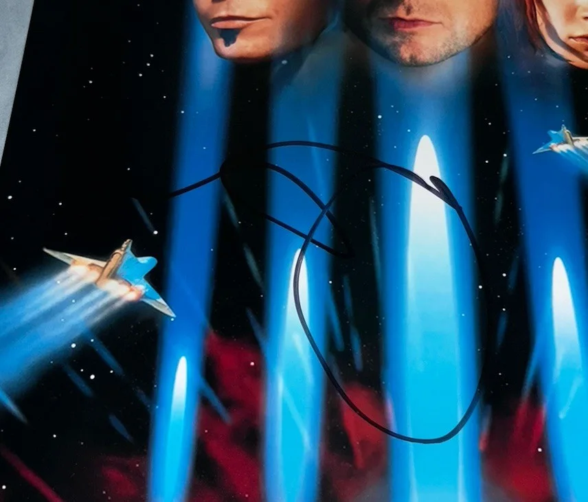 Milla Jovovich & Director Luc Besson Signed 12x18 Photo The Fifth Element Proof, image 2