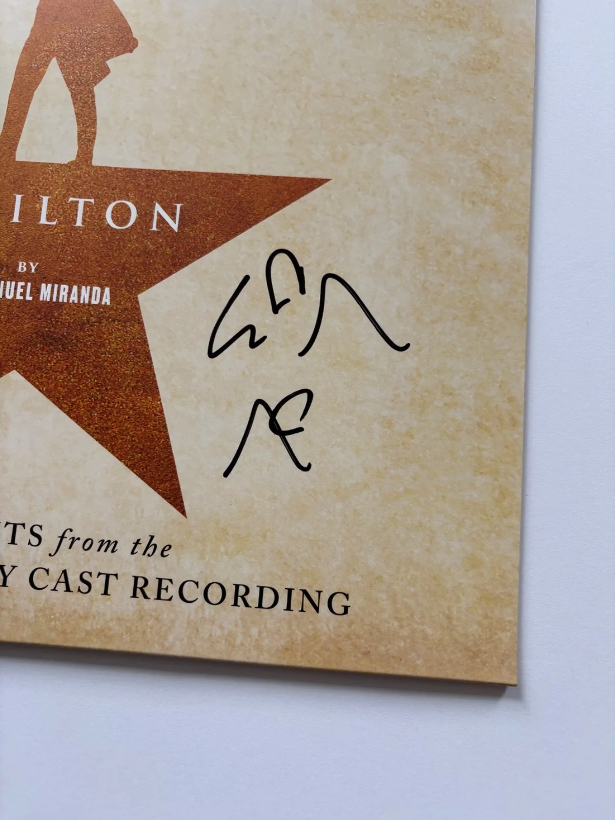 LIN MANUEL MIRANDA SIGNED HAMILTON 10 SHOTS VINYL LP BROADWAY PLAY ALBUM JSA, изображение 2