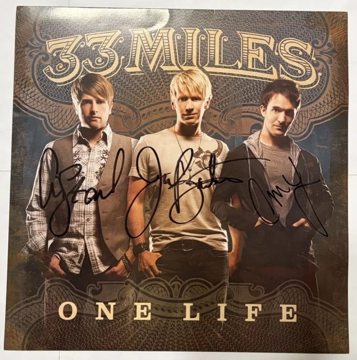 33 Miles Band Signed Autographed CD Poster Lot EP Self-titled Today One Life VG, image 2