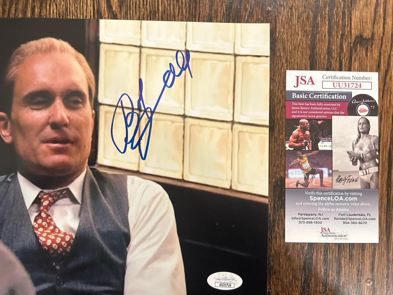 Robert Duvall — SIGNED ROBERT DUVALL COLOR 8x10 AUTOGRAPHED THE GODFATHER JSA COA, изображение 2