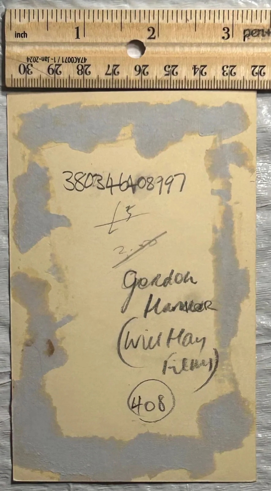 GORDON HARKER—SIGNED PHOTO—4 HITCHCOCK•3 INSPECTOR HORNLEIGH w/ A. SIM•Will Hay, image 3