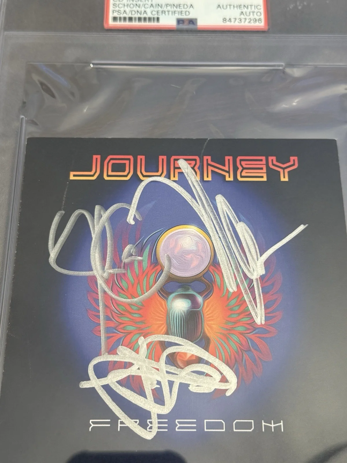Journey Signed Freedom Insert PSA!!, image 2