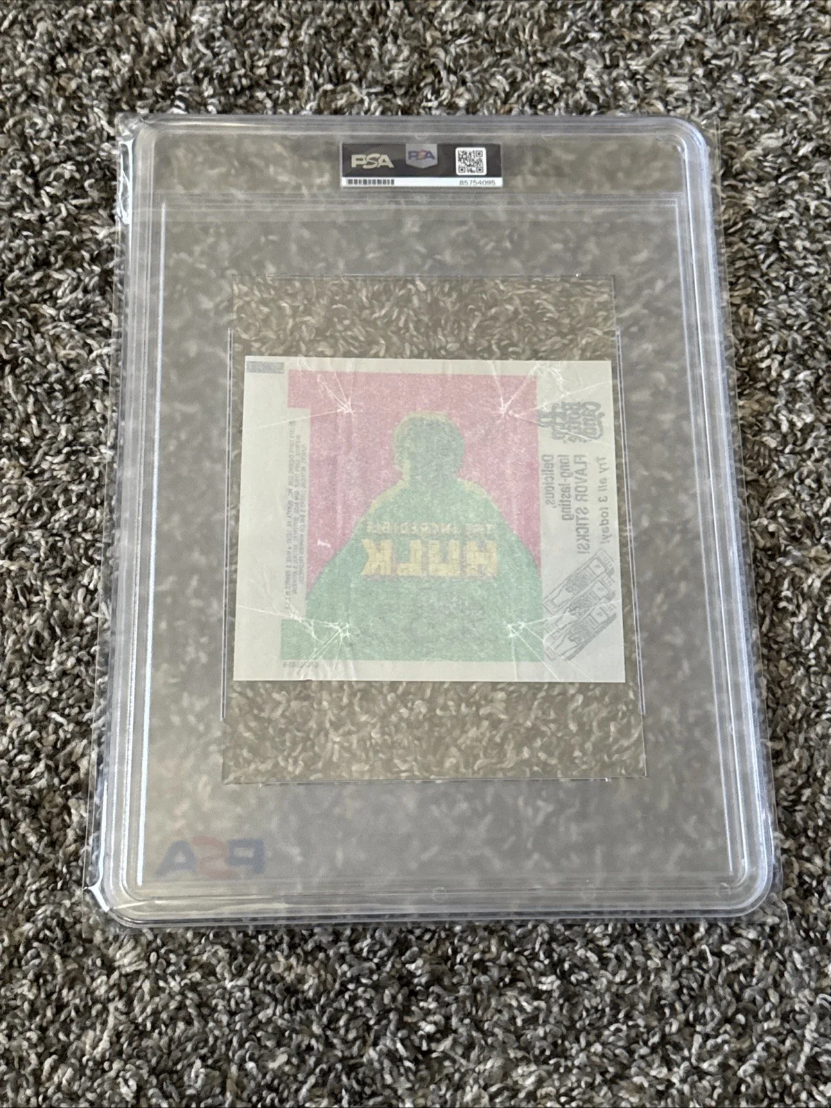 Lou Ferrigno Autographed Topps Incredible Hulk Pack Wrapper PSA Slabbed Signed, image 4