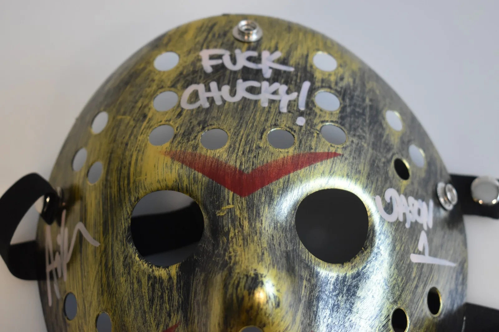 Ari Lehman — Ari Lehman autographed signed mask Jason Voorhees Friday the 13th Beckett (3), изображение 2