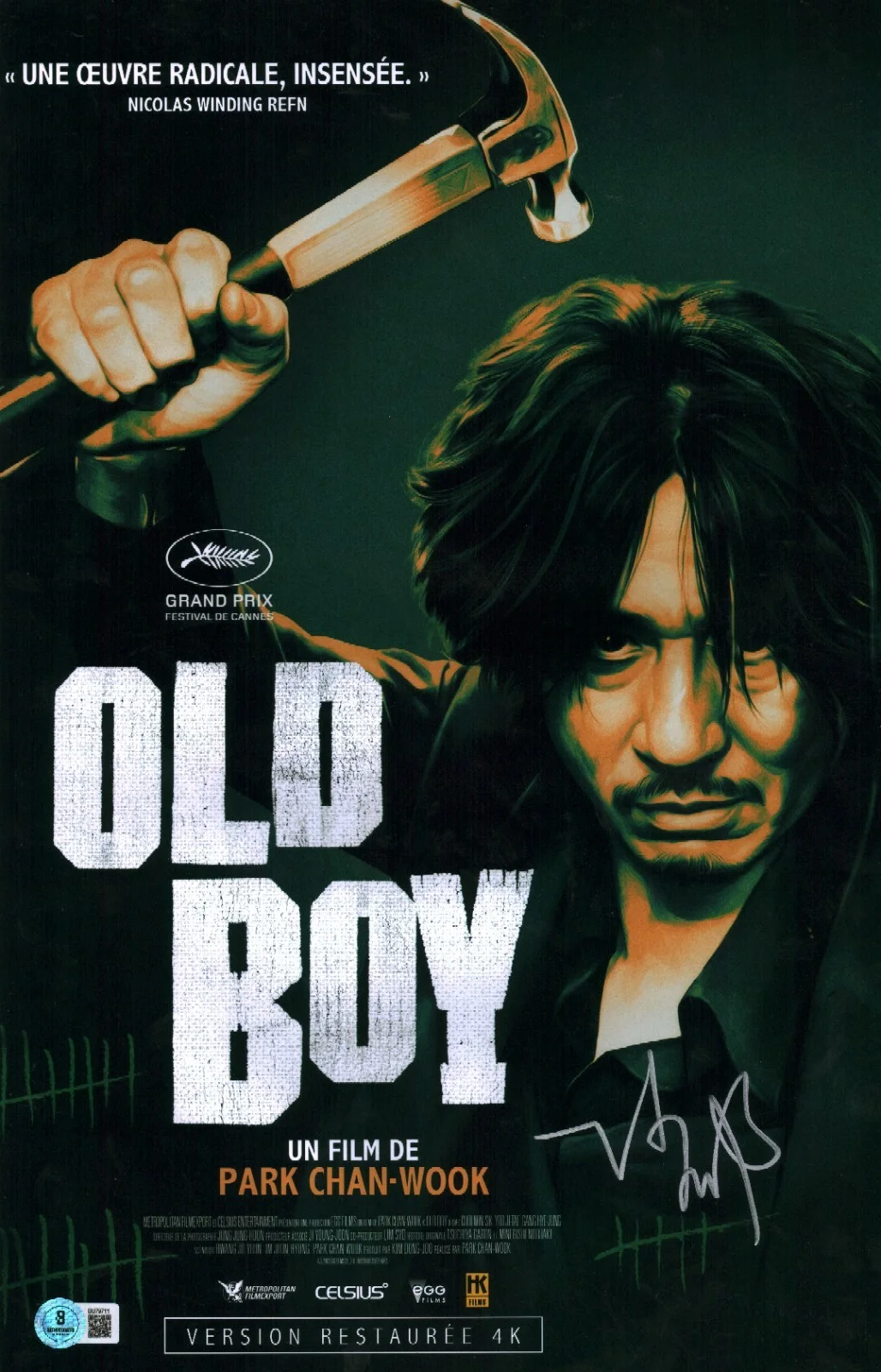 park chan wook — Park Chan Wook Signed Autographed Old Boy 11x17 Photo Poster BAS COA