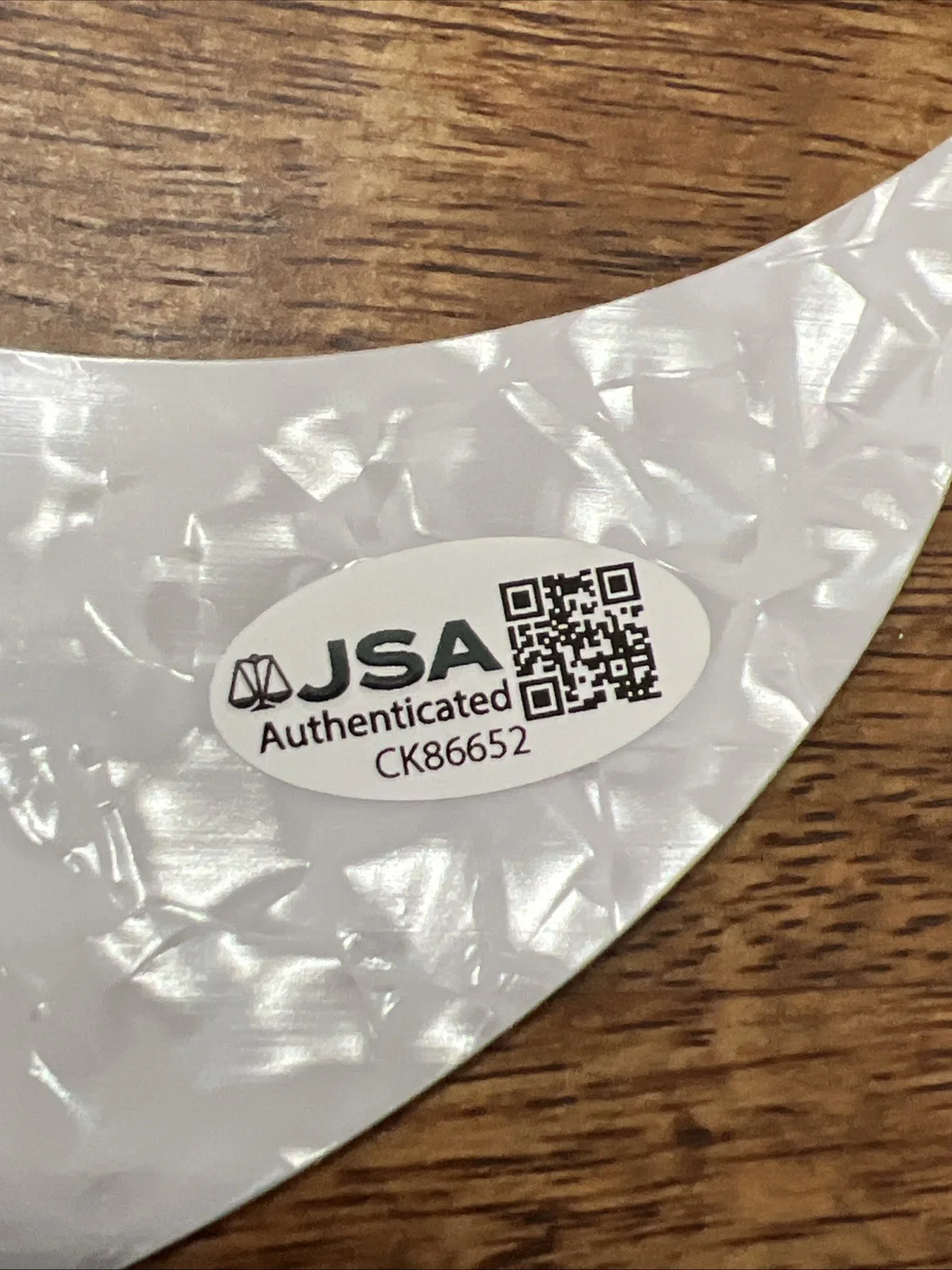 Linda Perry Signed Guitar Pickguard JSA Coa 4 Non Blondes Autographed, image 2