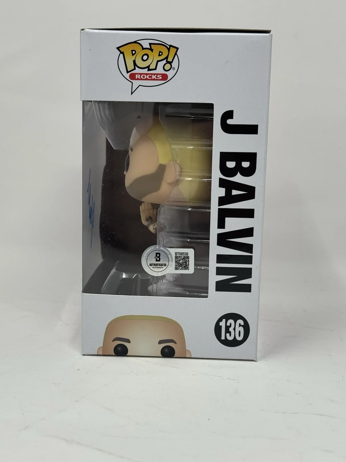 J Balvin Signed Autograph Funko Pop Rocks J Balvin #136 Figure Beckett COA, изображение 4