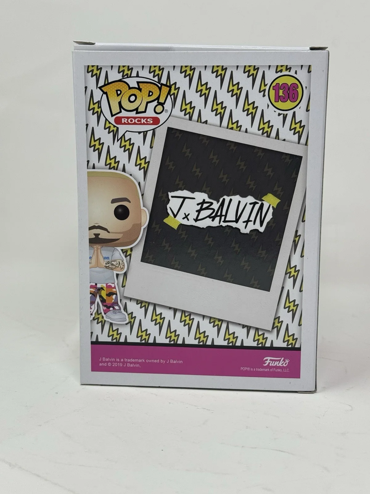 J Balvin Signed Autograph Funko Pop Rocks J Balvin #136 Figure Beckett COA, изображение 5