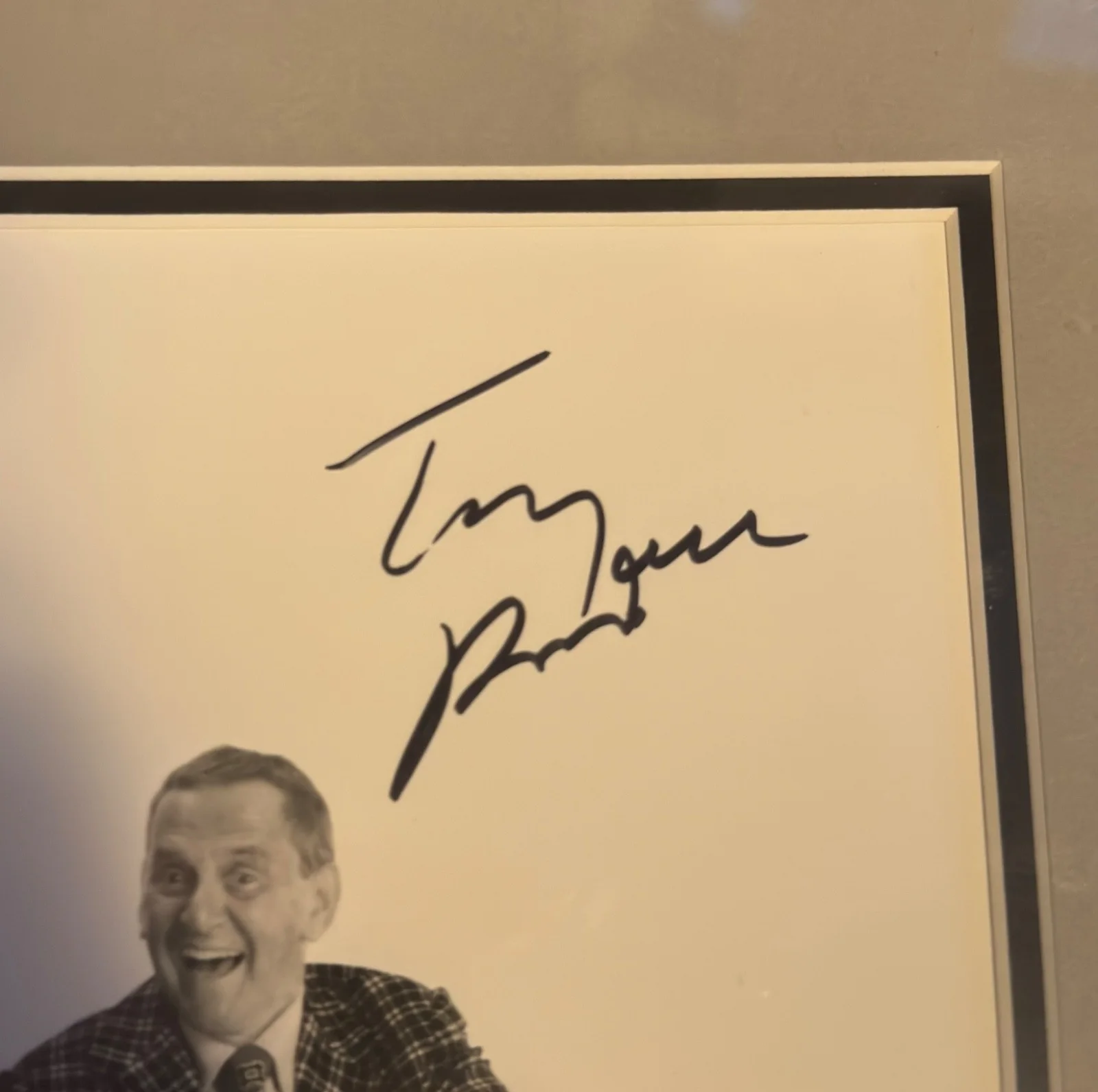 Jack Lemmon, Tony Randall — Jack Lemmon Tony Randall Signed Autographed Photo Framed Dual Signature, изображение 3