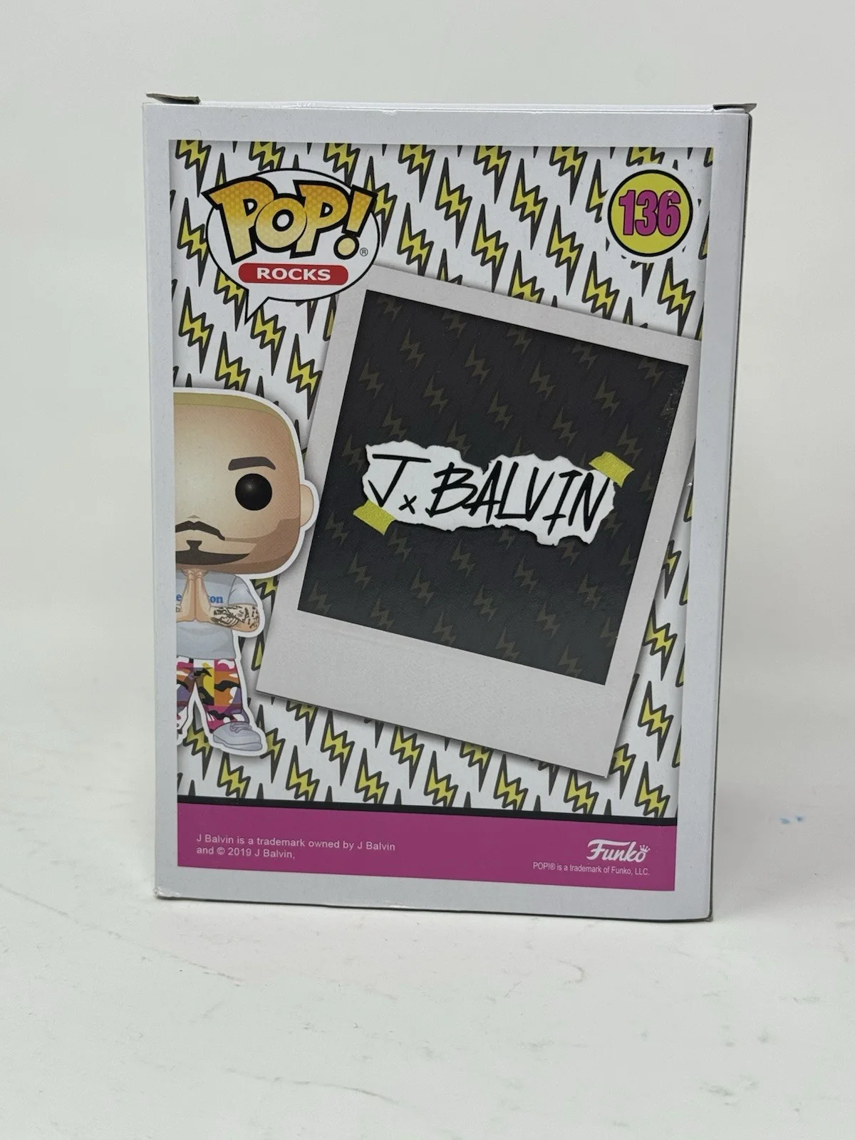 J Balvin Signed Autograph Funko Pop Rocks J Balvin #136 Figure Beckett COA, изображение 5