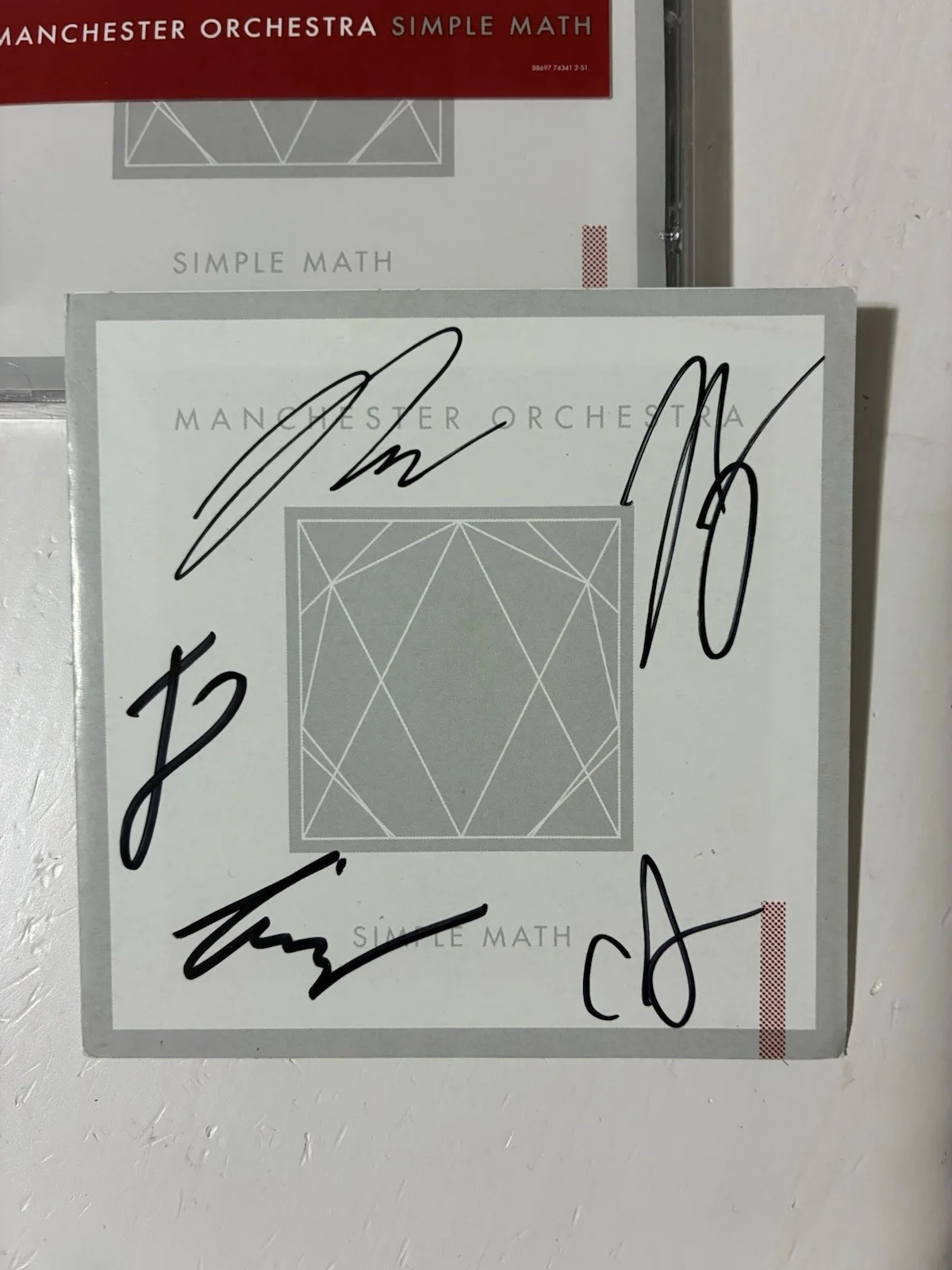 Manchester Orchestra Simple Math Autographed, Signed, Auto Sealed CD Tim Very, image 2