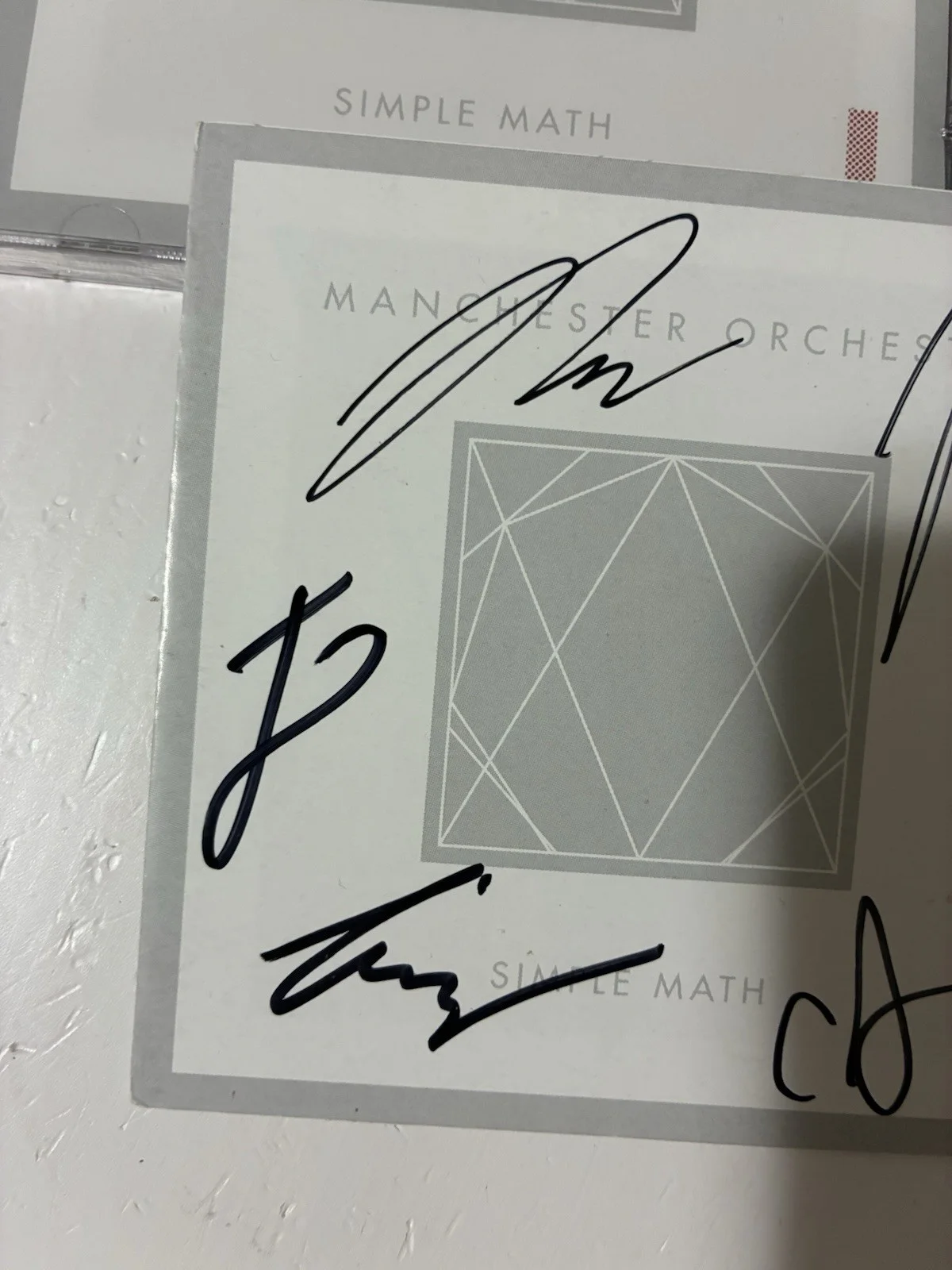 Manchester Orchestra Simple Math Autographed, Signed, Auto Sealed CD Tim Very, image 3