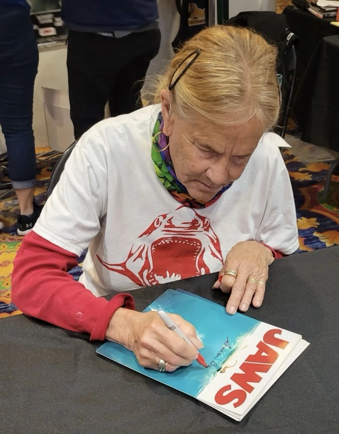 JAWS SUSAN BACKALINIE JSA CERT. SIGNED 8x10 PHOTO w INSCRIPTION & C.O.A., изображение 5