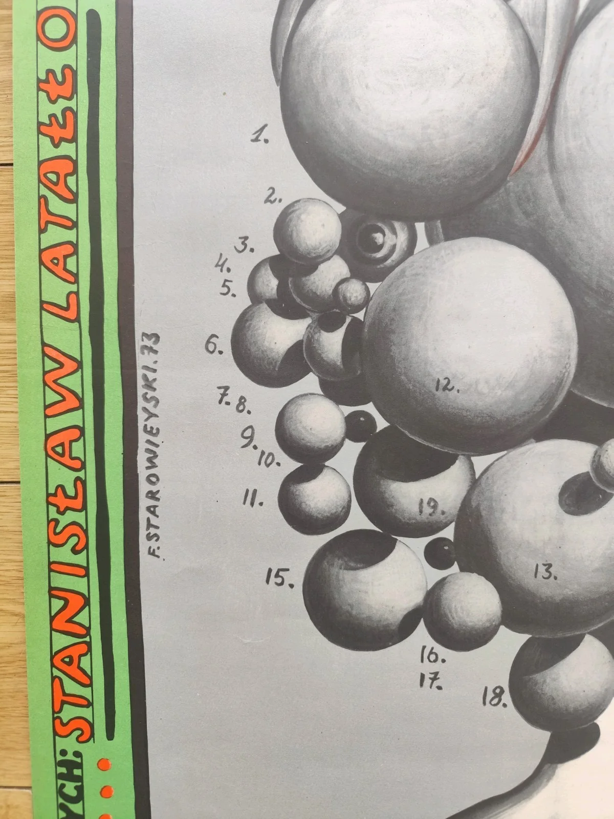 🎯 Iluminacja – 1973 Polish Poster – Original – Zanussi – Pasternak Artwork, изображение 3