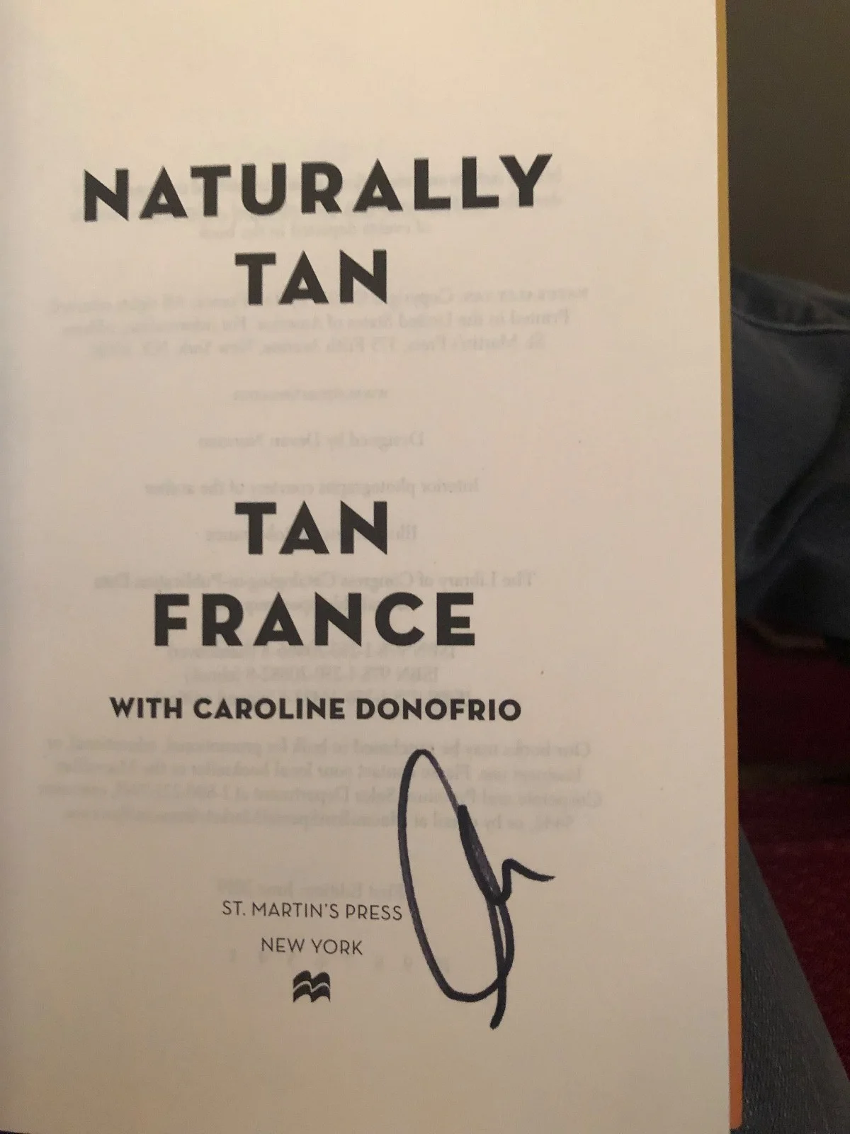 Tan France — Tan France Signed First Edition: Naturally Tan 2019 Queer Eye Hardcover Book, image 2