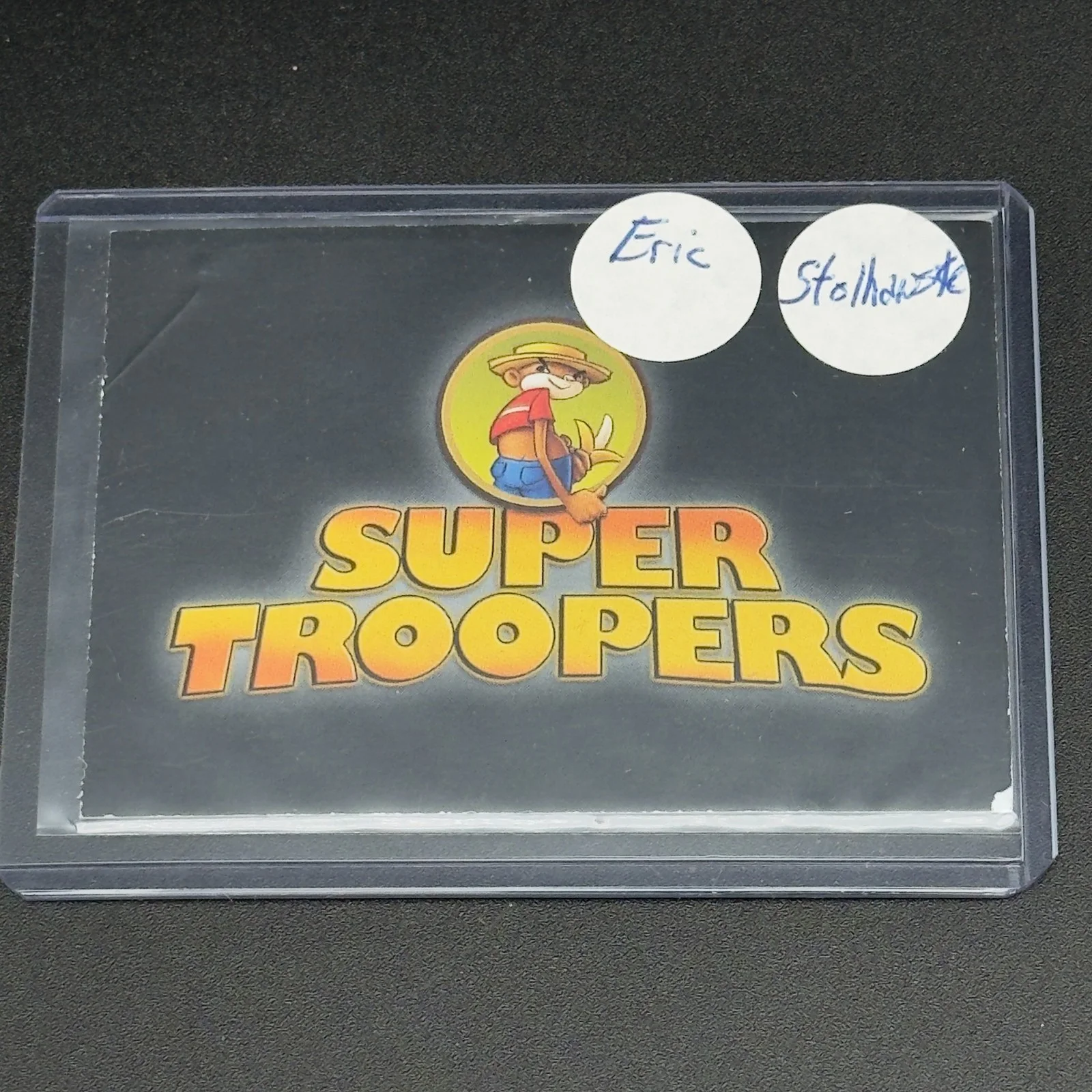 Eric Stolhanske — Eric Stolhanske Signed "Super Troopers" Trading Card Autograph — Rabbit!, image 2