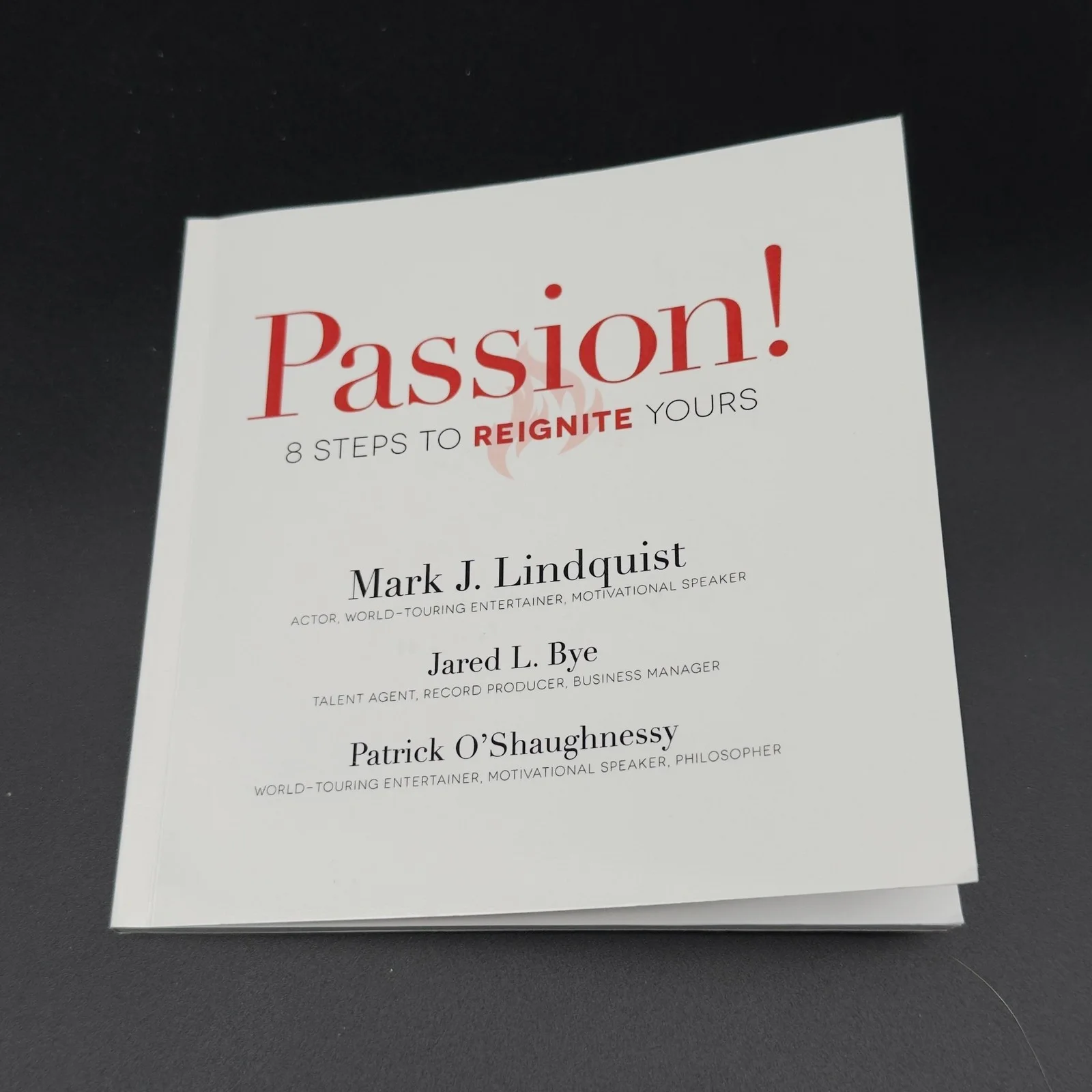 Mark J. Lundquist — Mark J. Lindquist Signed "Passion!" Book Authentic Autograph!, image 2