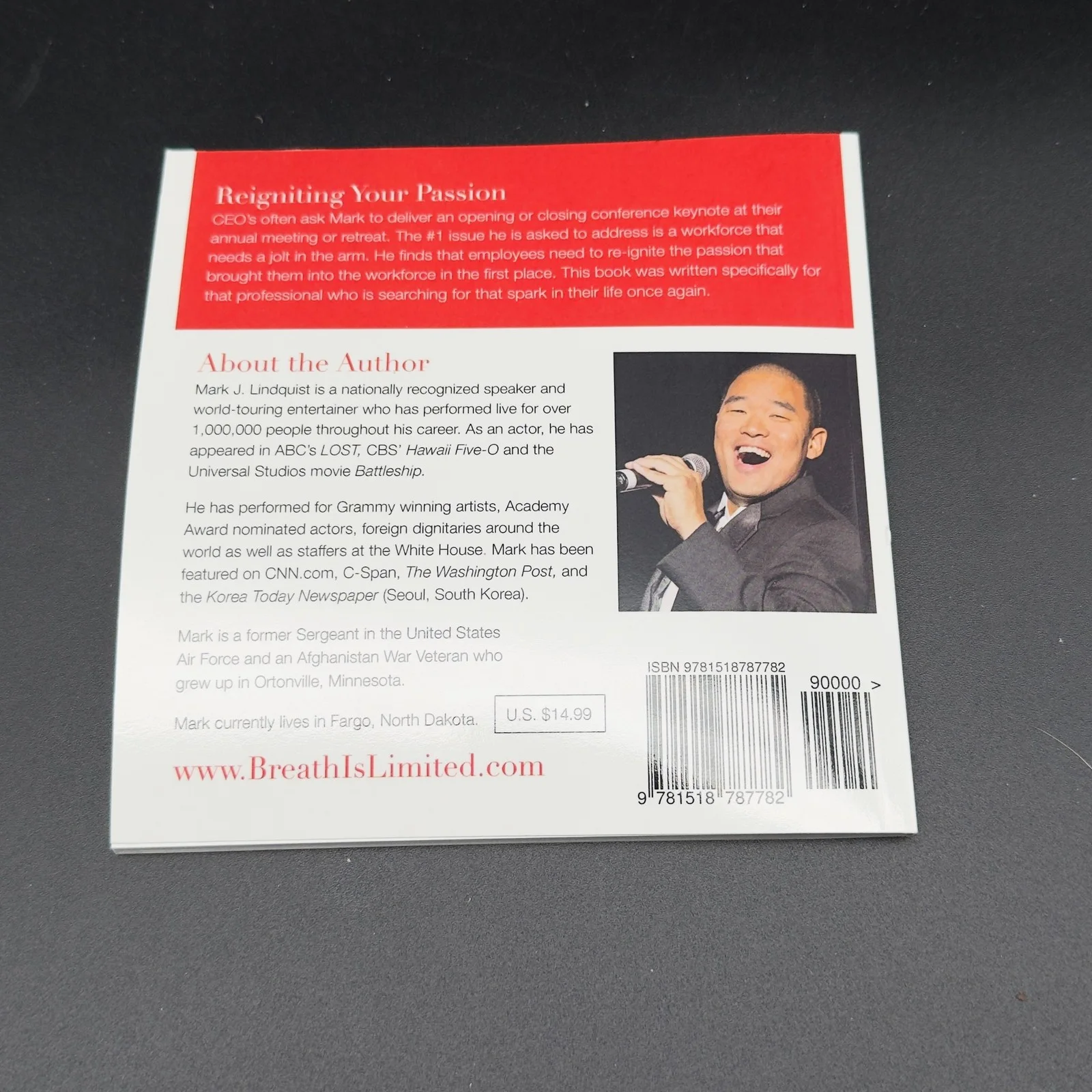 Mark J. Lundquist — Mark J. Lindquist Signed "Passion!" Book Authentic Autograph!, image 3