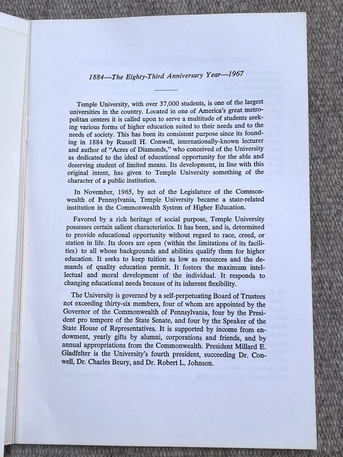 Bill Cosby — Bill Cosby Signed Temple University 1967 Founder's Dinner Program Booklet PA, image 5