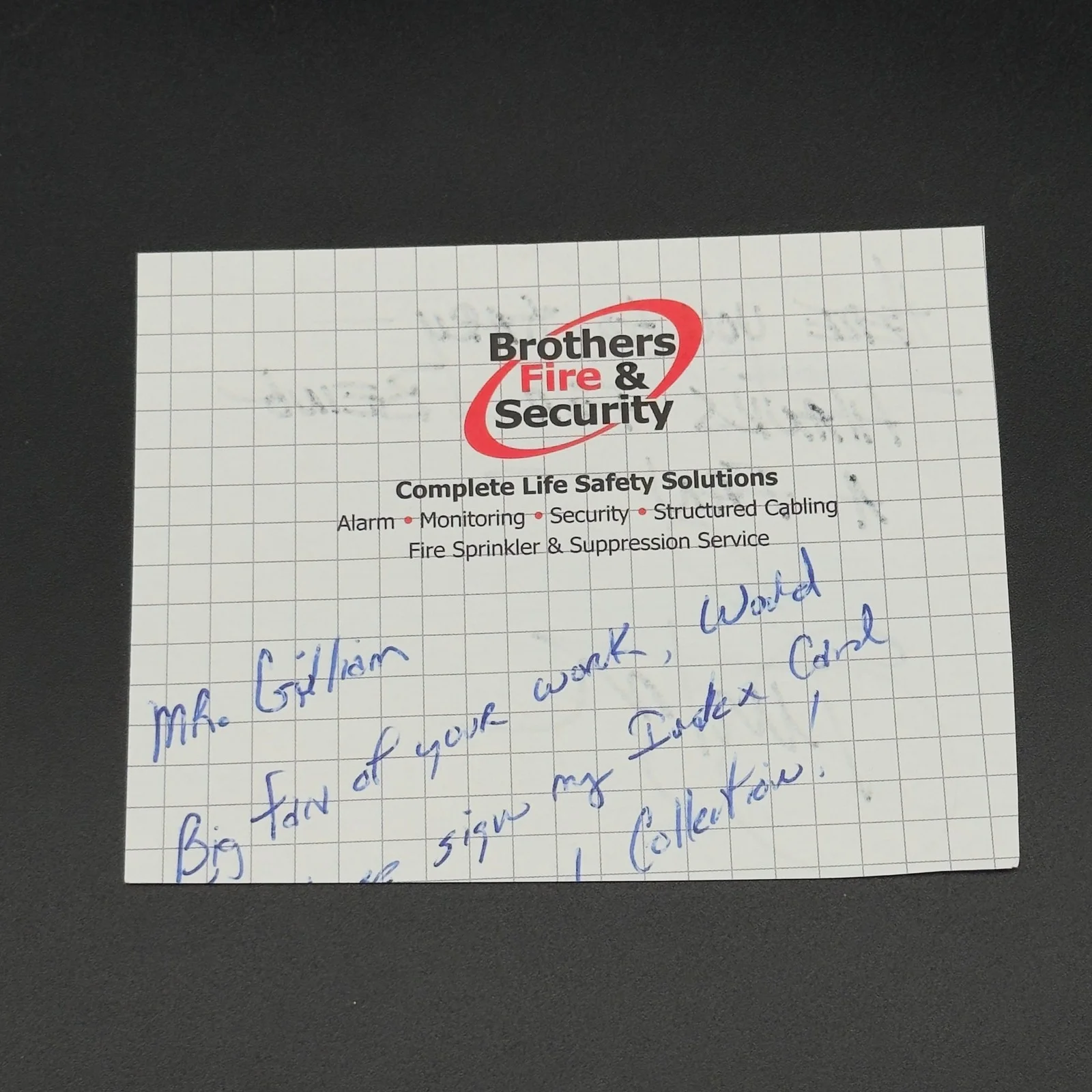 Burton Gilliam — Burton Gilliam Signed Cut Note Paper — Authentic "Blazing Saddles" Autograph!, изображение 2
