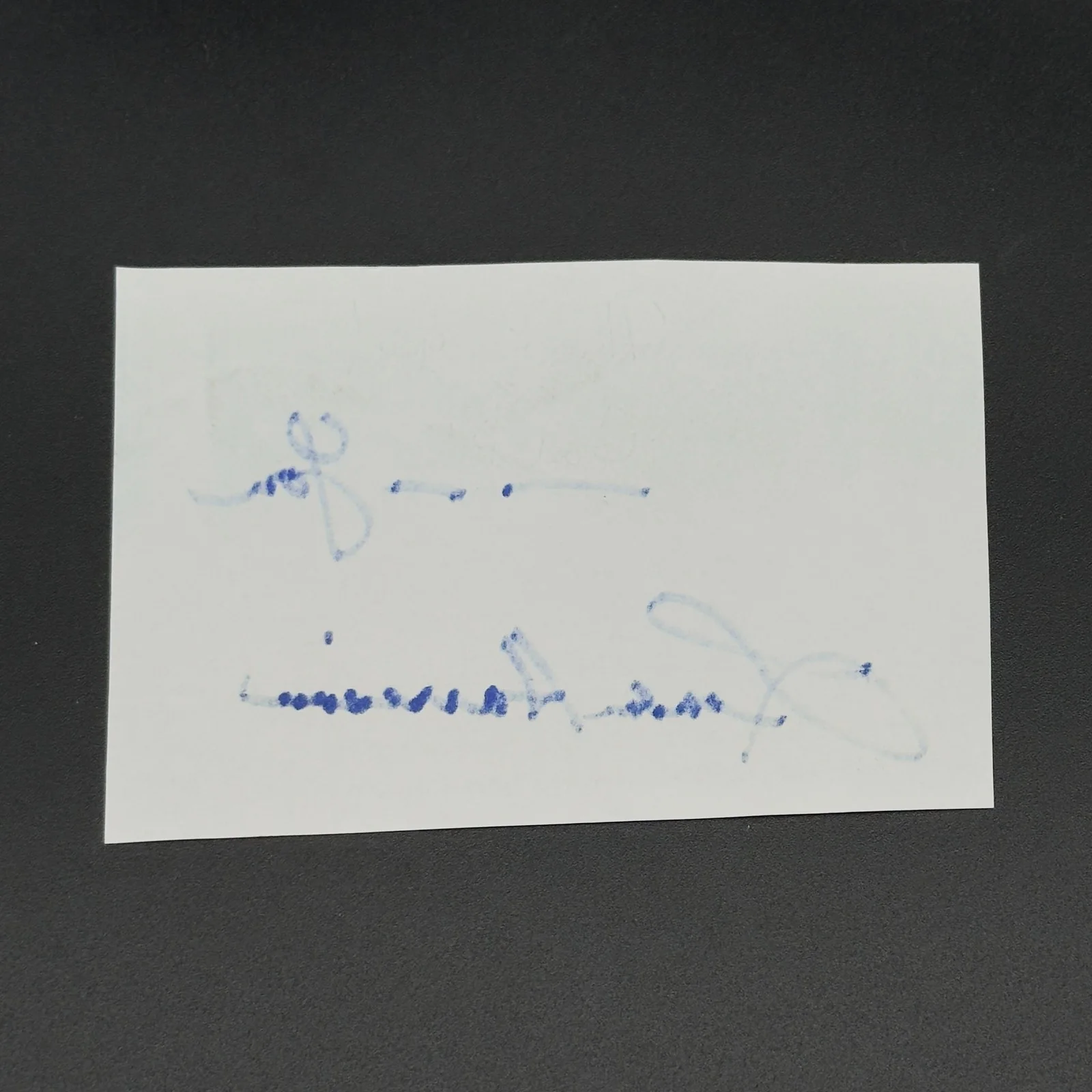 Linda Harrison — Linda Harrison Signed Cut Note Paper— Authentic "Planet of the Apes" Autograph!, image 2