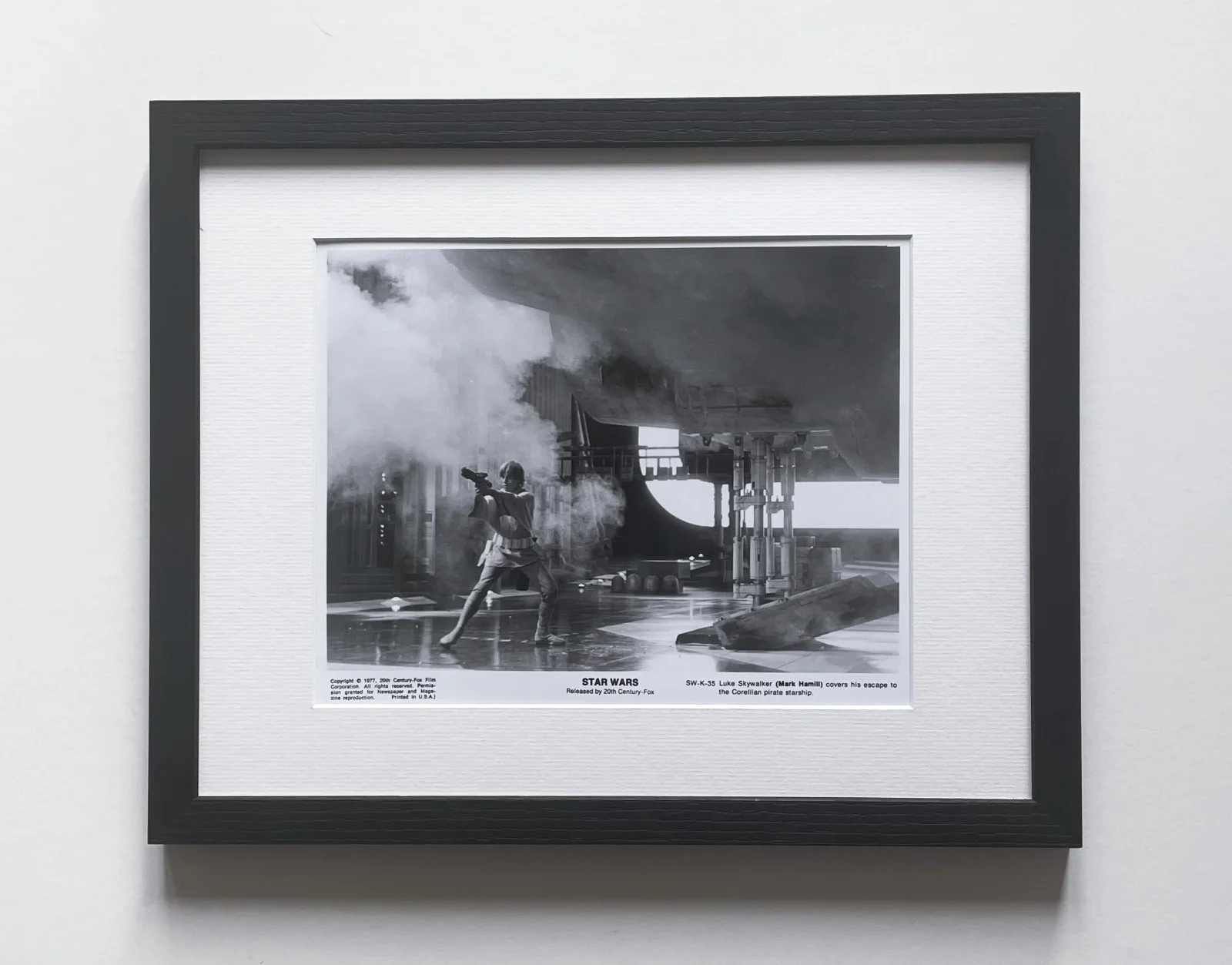Star Wars Original Framed 8X10 Inch B&W Press Photo, изображение 2