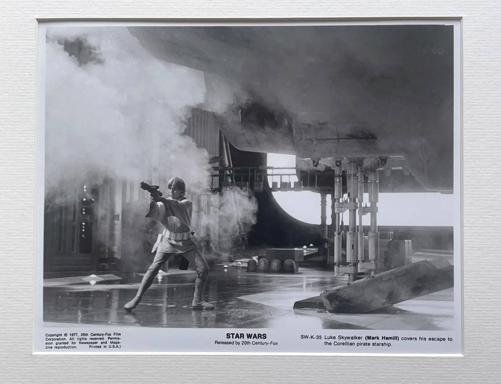 Star Wars Original Framed 8X10 Inch B&W Press Photo, изображение 3