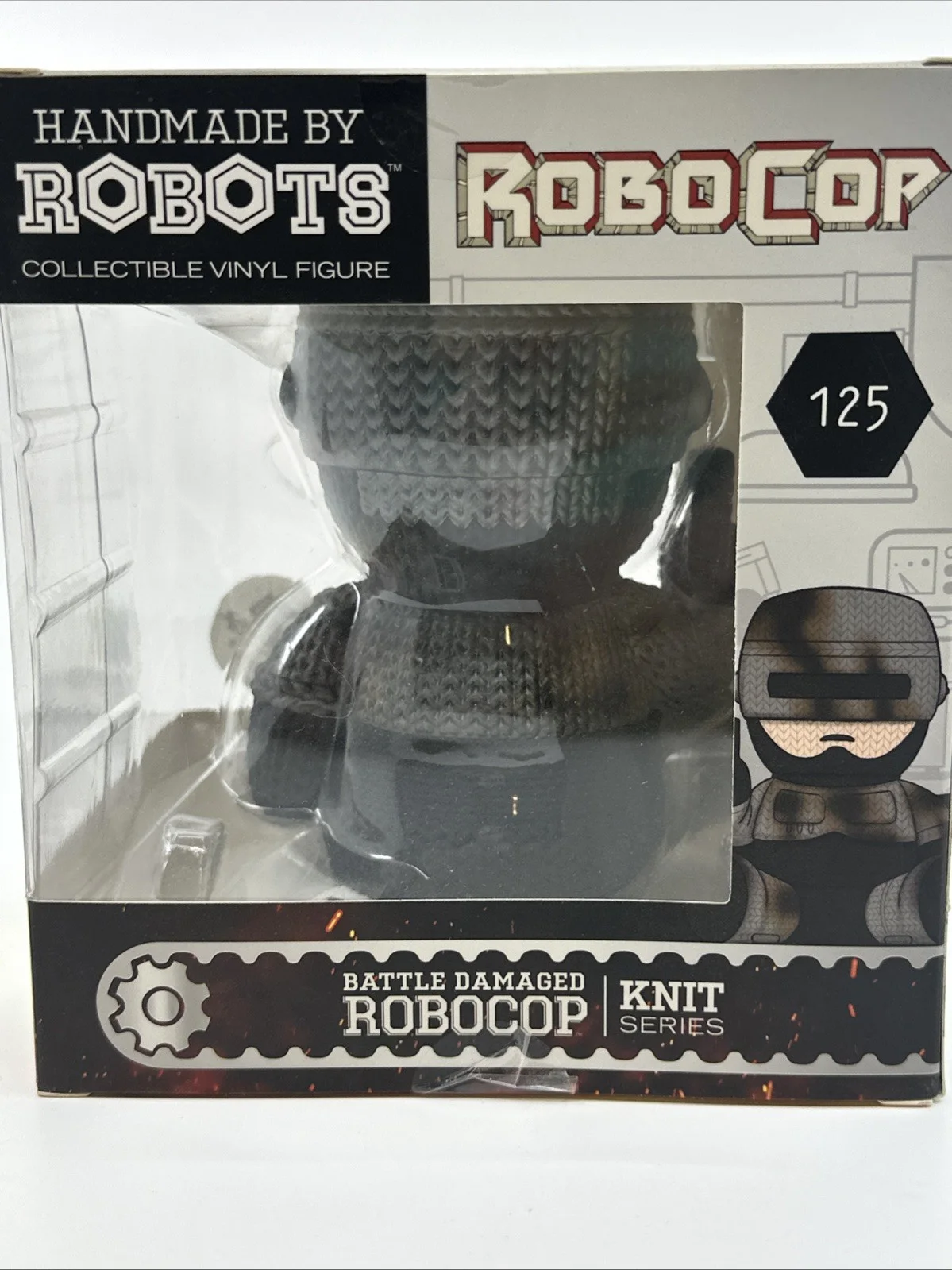 Peter Weller — RoboCop Knit Series #125 (Battle Damaged) - Autographed by Peter Weller, изображение 3