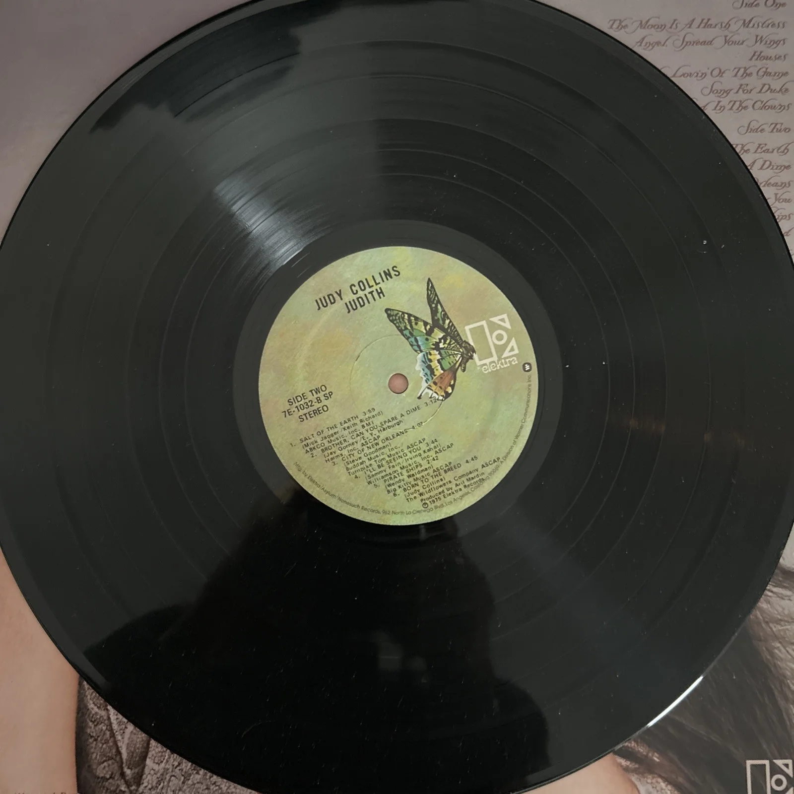 Judith Collins “Judith” LP Vinyl Album AUTOGRAPHED, image 3
