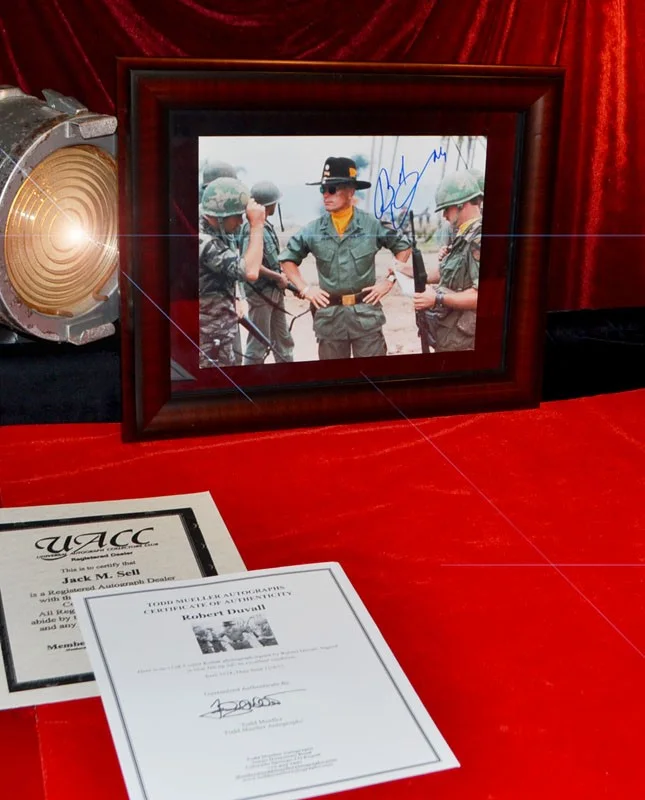 ROBERT DUVALL — ROBERT DUVALL Signed Autograph " Apocalypse Now, " New FRAME, COA UACC RD#228, image 2